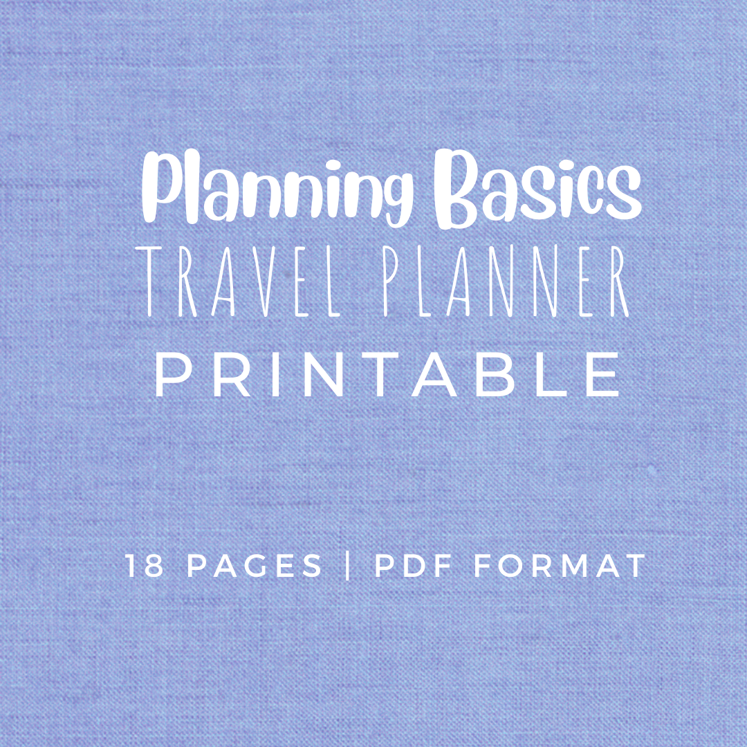 Planning Basics TRAVEL PLANNER Printable | 18 Pages