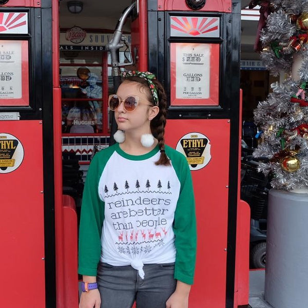 Disney Frozen Sven Raglan Shirt Disney Christmas Shirt Frozen Christmas Reindeer Are Better Than People Raglan Shirt