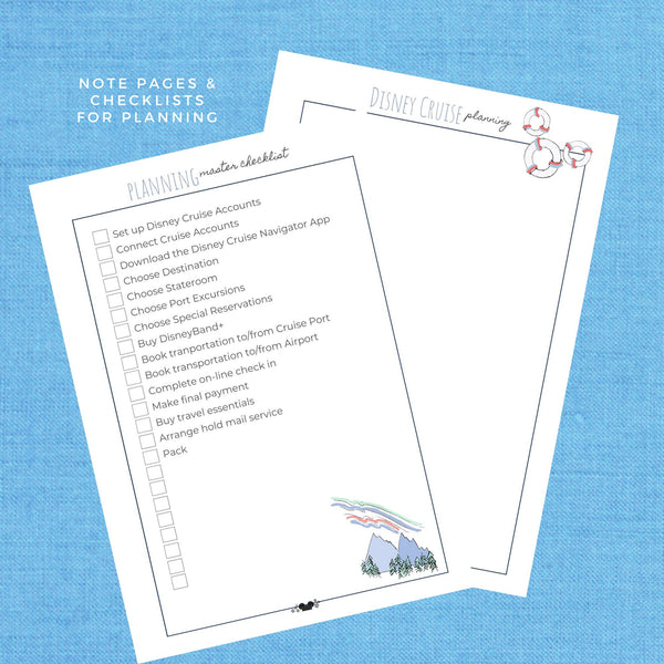 Disney Cruise Vacation Planner DELUXE Planner Printable