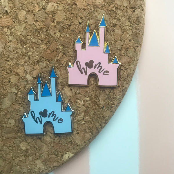 Cinderella Castle PINK Mickey Home Hard Enamel Pin  READY TO SHIP