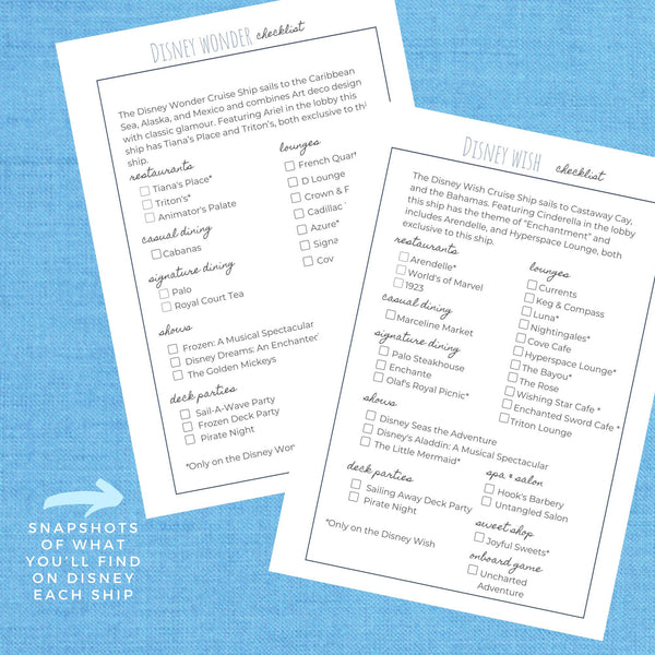 Disney Cruise Vacation Planner DELUXE Planner Printable