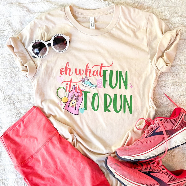 runDisney Oh what fun red and green 12ks of Christmas Virtual Running Disney Unisex t-shirt