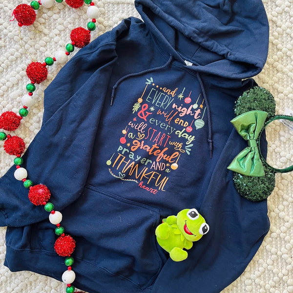 Muppets Christmas Carol Hooded Sweatshirt A Thankful Heart Disney Christmas Shirt Thanksgiving Muppets Christmas Hoodie