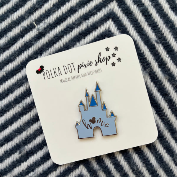 Cinderella Castle BLUE Mickey Home Hard Enamel Pin  READY TO SHIP