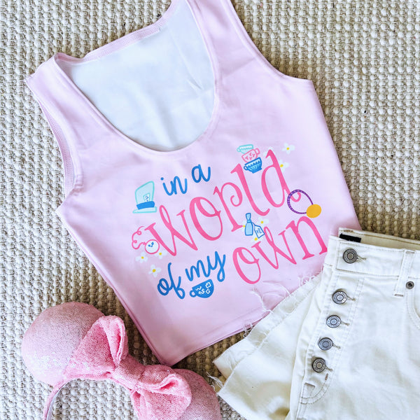 runDisney Alice in Wonderland Crop Top In a World of my Own