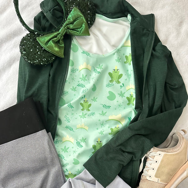 Princess and the Frog Tiana Disney Princess form fitting Tank Top