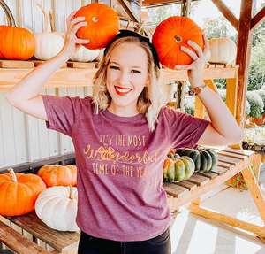 Mickey Pumpkin Fall T-shirt TRIBLEND Disney Halloween It's the Most Wonderful Time of the The Year Fall Triblend T-Shirt