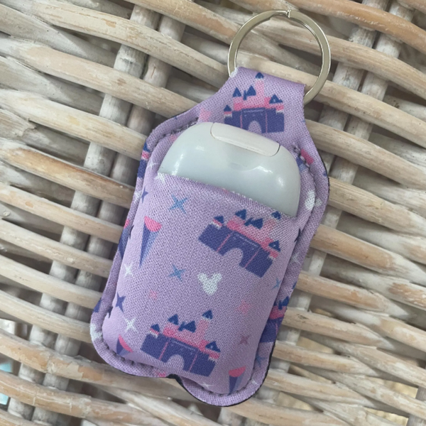 Disneyland Keychain Hand Sanitizer Holder KeyChain