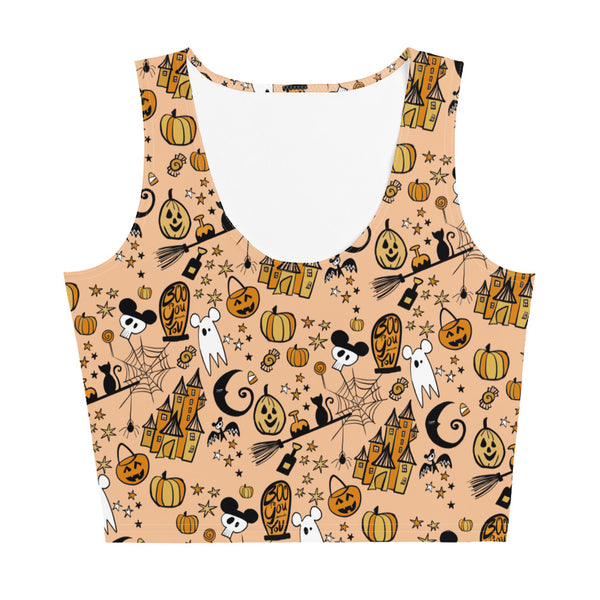 Disney Halloween Party Crop Top Disney Shirt Not So Scary Halloween Magic Kingdom Party Crop Top