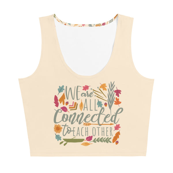 Pocahontas Crop Top We are All Connected Disney Fall Shirt Disney Colors of the Wind Crop Top- Papaya