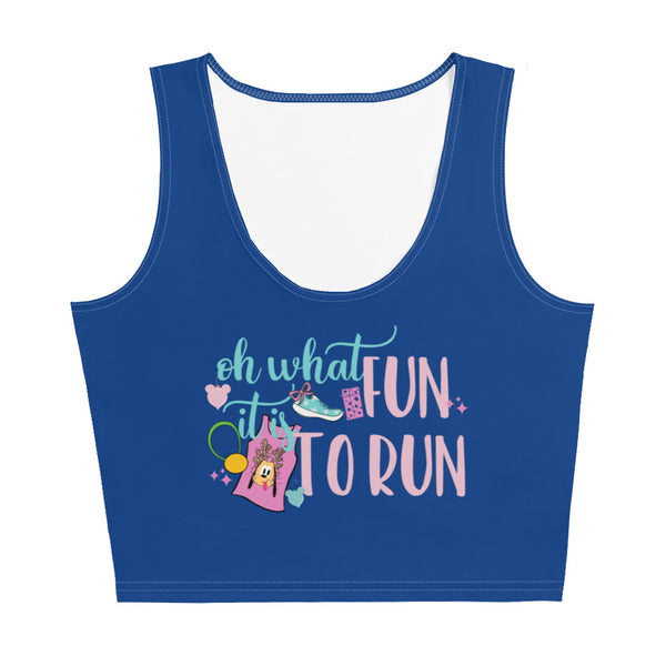 runDisney Christmas Crop Top Oh what fun 12ks of Christmas Virtual Running Disney Crop Top