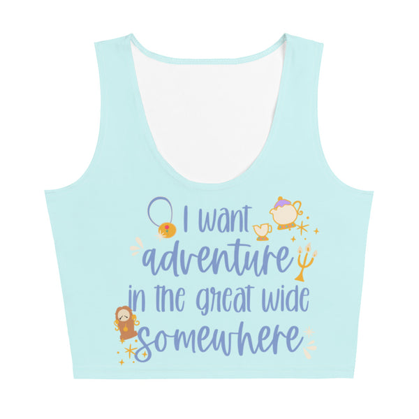 runDisney Beauty and the Beast crop Adventure Disney running Crop Top