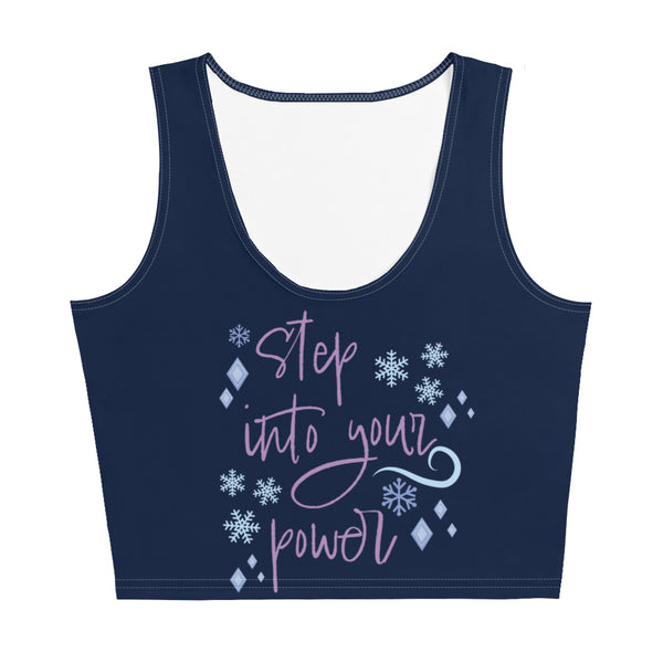 runDisney Frozen Crop Top Disney Princess Step Into Your Power Elsa Crop Top