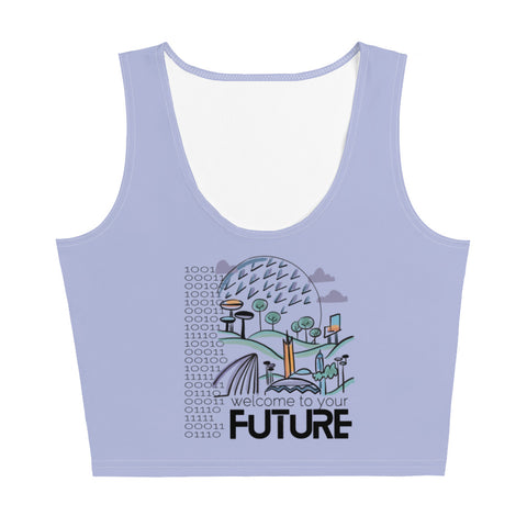 Spaceship Earth Crop Top Disney Shirt Welcome to Your Future EPCOT Ride Crop Top