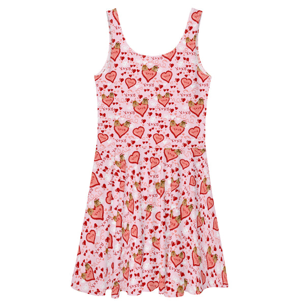 Chip and Dale Valentine's Day Love Disney Skater Dress