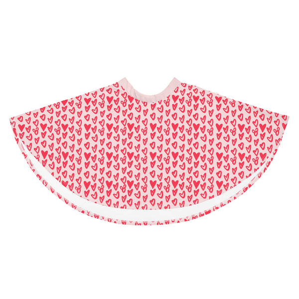 Mickey Hearts Skirt Disney Valentines Day Hearts and Mickeys Love Skater Skirt- Pink