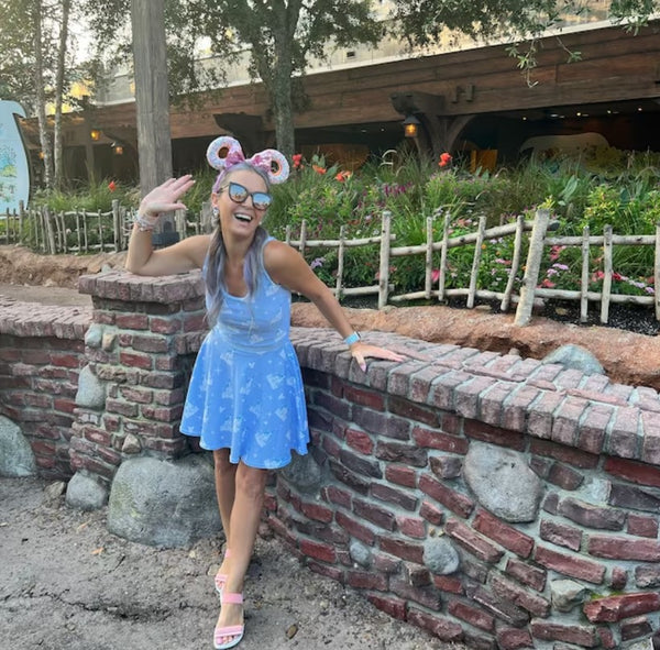 Cinderella Castle Blue Disney Skater Skirt