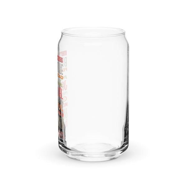 Christmas Greetings EPCOT Glassware World Showcase Disney Can-shaped glass