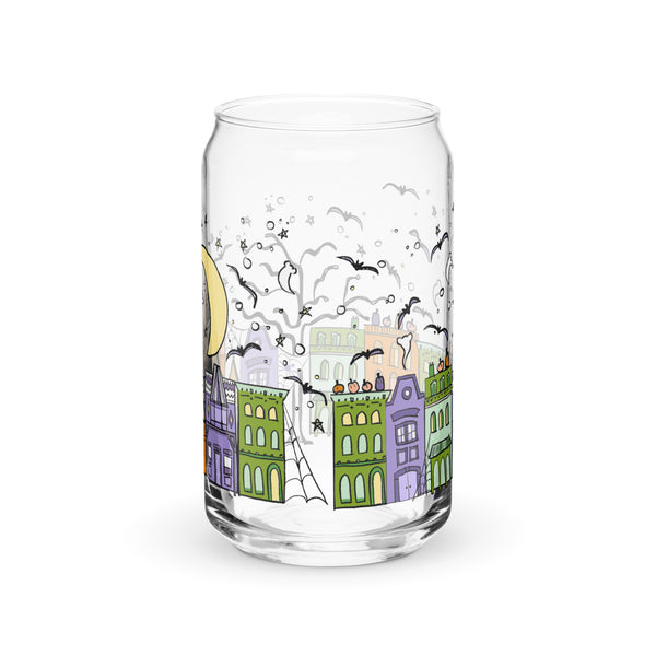 Main Street Halloween Disney Halloween Castle Iced Coffee Can-shaped glass