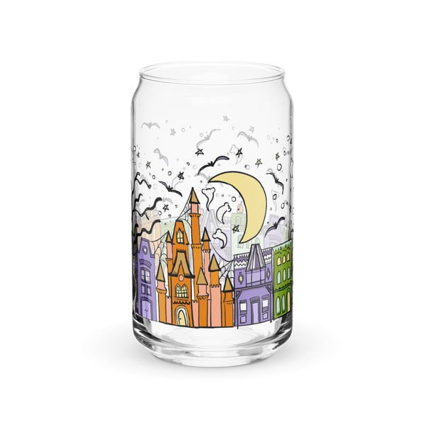 Main Street Halloween Disney Halloween Castle Iced Coffee Can-shaped glass