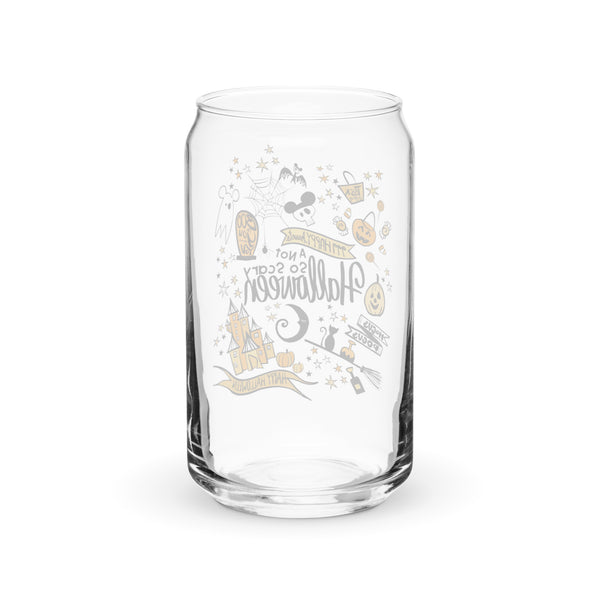 Disney Halloween Party Iced Coffee Glass Disney Not So Scary Halloween Magic Kingdom Can-shaped glass
