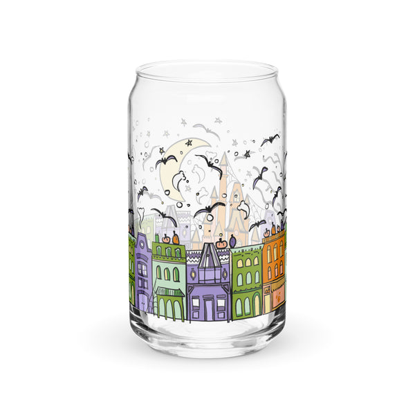 Main Street Halloween Disney Halloween Castle Iced Coffee Can-shaped glass