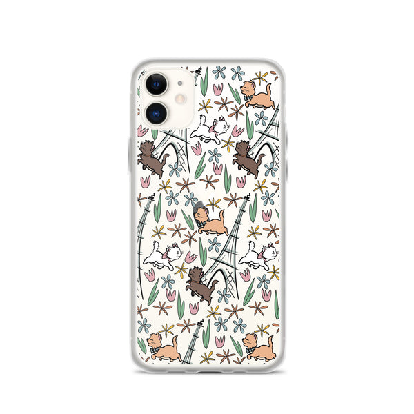 The Aristocats iPhone Case Paris in the Springtime Disney Phone Case Flower and Garden Epcot France iPhone Case