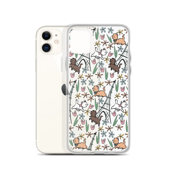 The Aristocats iPhone Case Paris in the Springtime Disney Phone Case Flower and Garden Epcot France iPhone Case