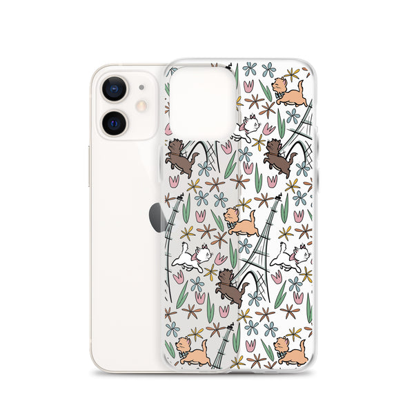 The Aristocats iPhone Case Paris in the Springtime Disney Phone Case Flower and Garden Epcot France iPhone Case