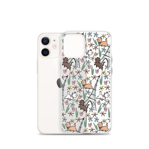 The Aristocats iPhone Case Paris in the Springtime Disney Phone Case Flower and Garden Epcot France iPhone Case