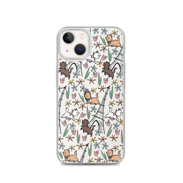 The Aristocats iPhone Case Paris in the Springtime Disney Phone Case Flower and Garden Epcot France iPhone Case