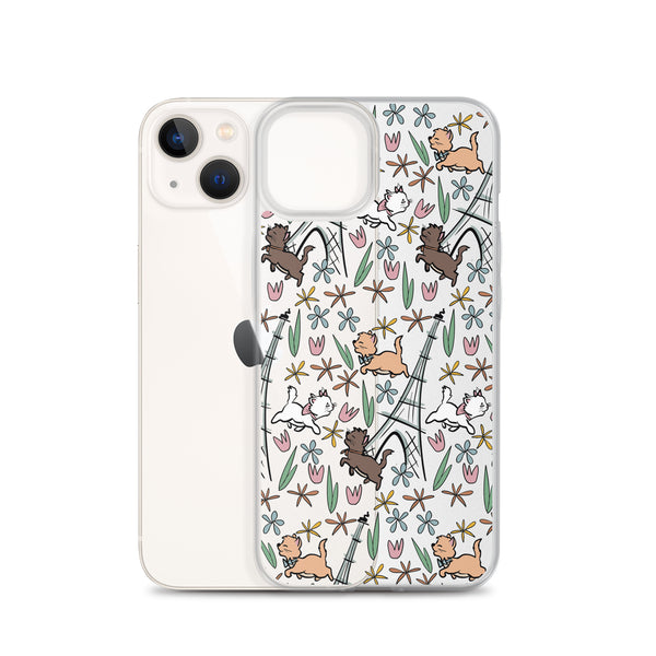 The Aristocats iPhone Case Paris in the Springtime Disney Phone Case Flower and Garden Epcot France iPhone Case