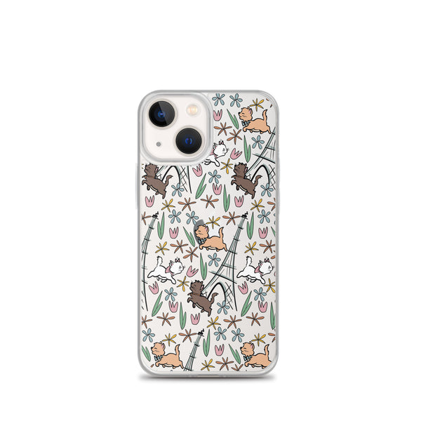 The Aristocats iPhone Case Paris in the Springtime Disney Phone Case Flower and Garden Epcot France iPhone Case