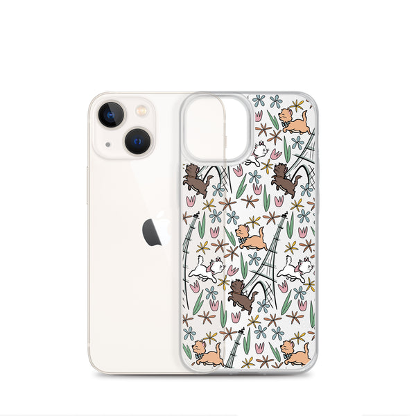 The Aristocats iPhone Case Paris in the Springtime Disney Phone Case Flower and Garden Epcot France iPhone Case