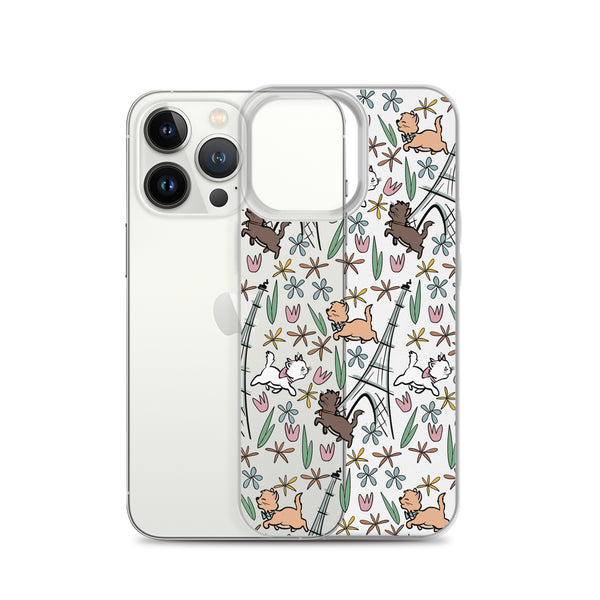 The Aristocats iPhone Case Paris in the Springtime Disney Phone Case Flower and Garden Epcot France iPhone Case