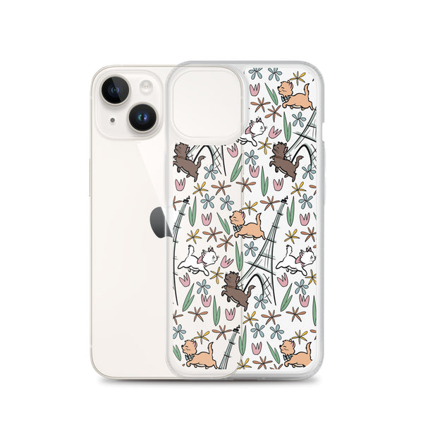 The Aristocats iPhone Case Paris in the Springtime Disney Phone Case Flower and Garden Epcot France iPhone Case