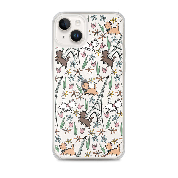 The Aristocats iPhone Case Paris in the Springtime Disney Phone Case Flower and Garden Epcot France iPhone Case