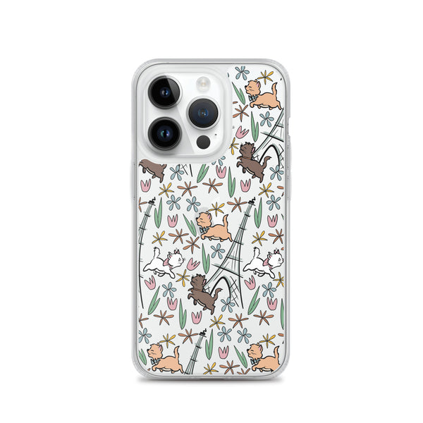 The Aristocats iPhone Case Paris in the Springtime Disney Phone Case Flower and Garden Epcot France iPhone Case