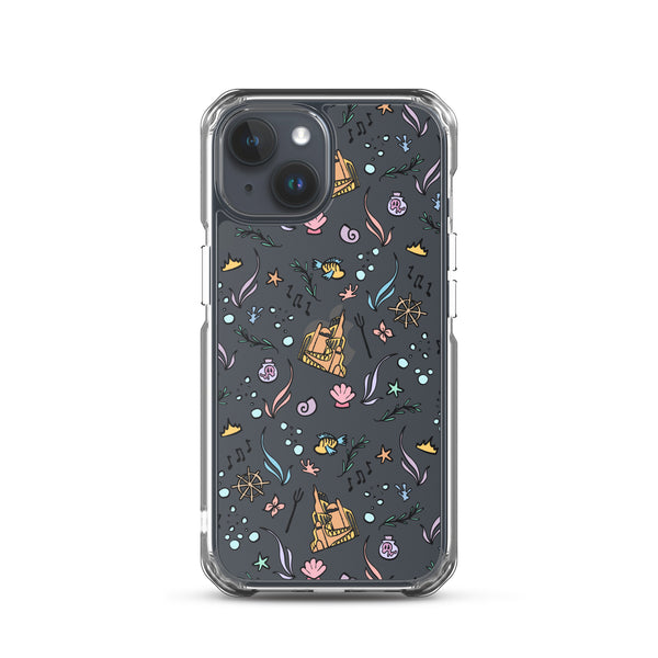 Little Mermaid Phone Case Disney iPhone Mermaid Castle Flounder Seashell iPhone Case