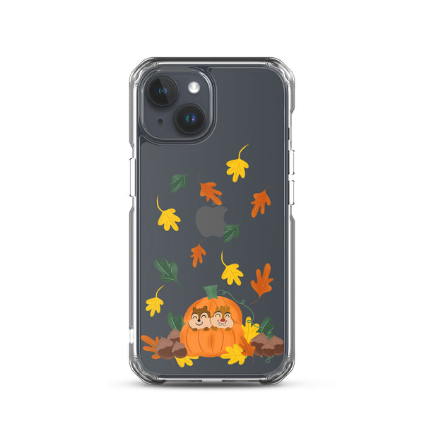 Chip and Dale Fall Pumpkin Disney Halloween  iPhone Case