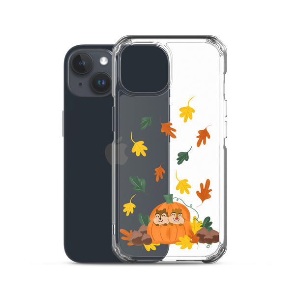 Chip and Dale Fall Pumpkin Disney Halloween  iPhone Case