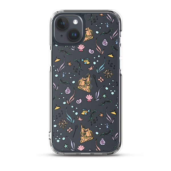 Little Mermaid Phone Case Disney iPhone Mermaid Castle Flounder Seashell iPhone Case
