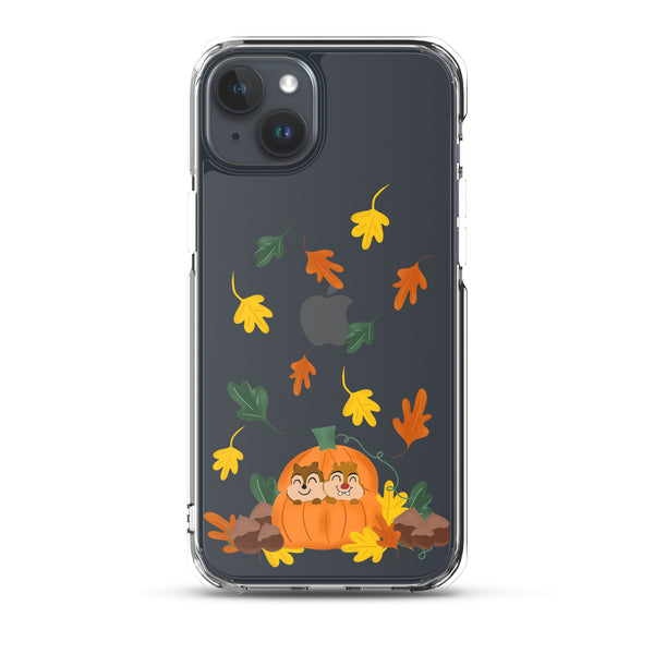 Chip and Dale Fall Pumpkin Disney Halloween  iPhone Case