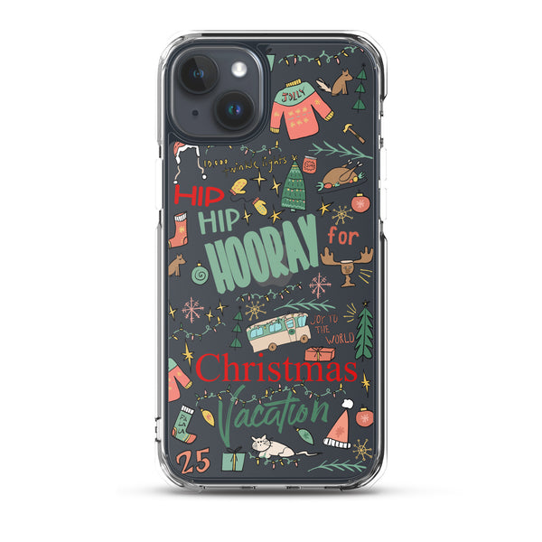 Christmas Vacation iPhone Case Hip Hip Hooray for Christmas Vacation Griswold Family Christmas iPhone Case