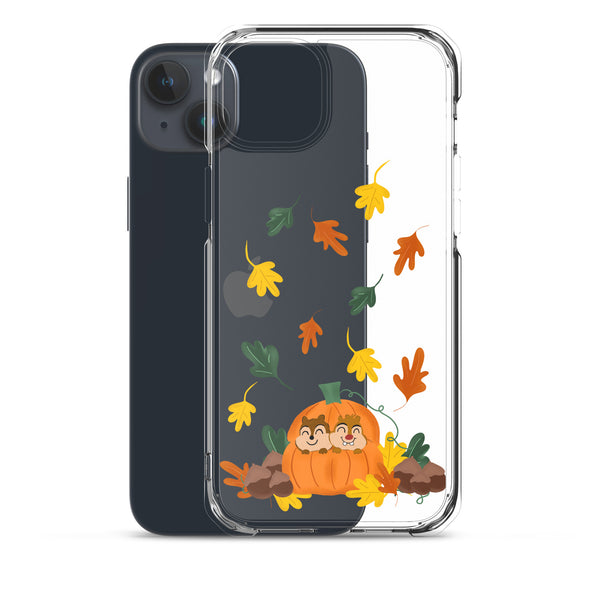 Chip and Dale Fall Pumpkin Disney Halloween  iPhone Case