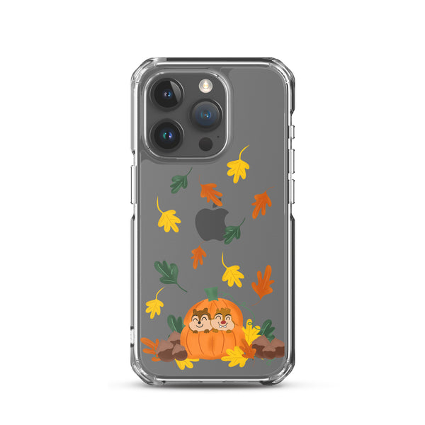 Chip and Dale Fall Pumpkin Disney Halloween  iPhone Case