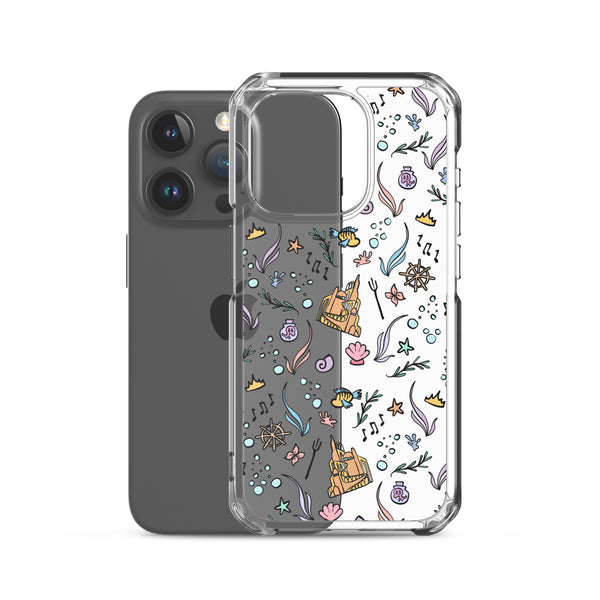Little Mermaid Phone Case Disney iPhone Mermaid Castle Flounder Seashell iPhone Case