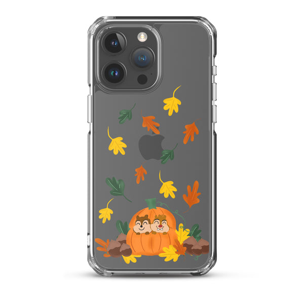 Chip and Dale Fall Pumpkin Disney Halloween  iPhone Case