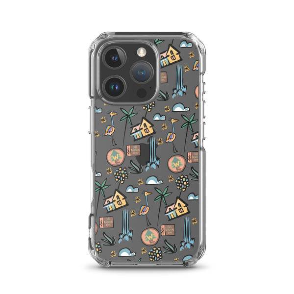 UP Paradise Falls iPhone Case UP! House with Balloons, Kevin and Wilderness Explorers iPhone Case