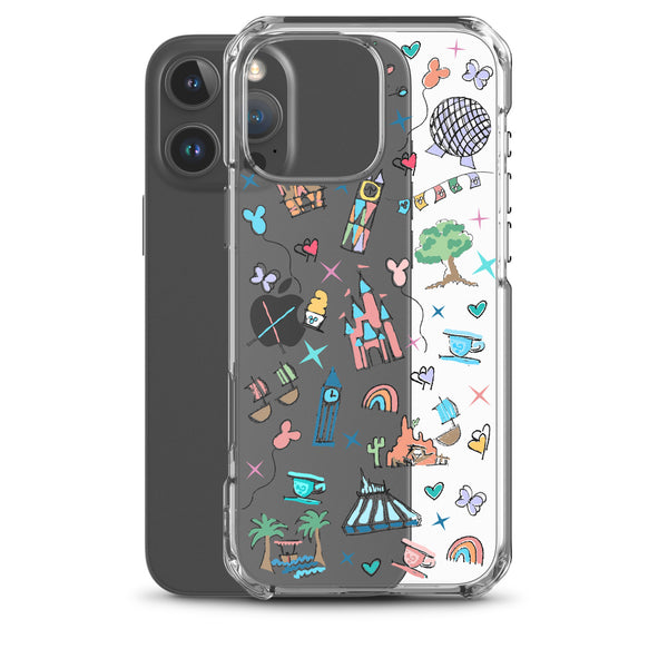 Walt Disney World iPhone Disney Parks Icons Florida Disney iPhone Case